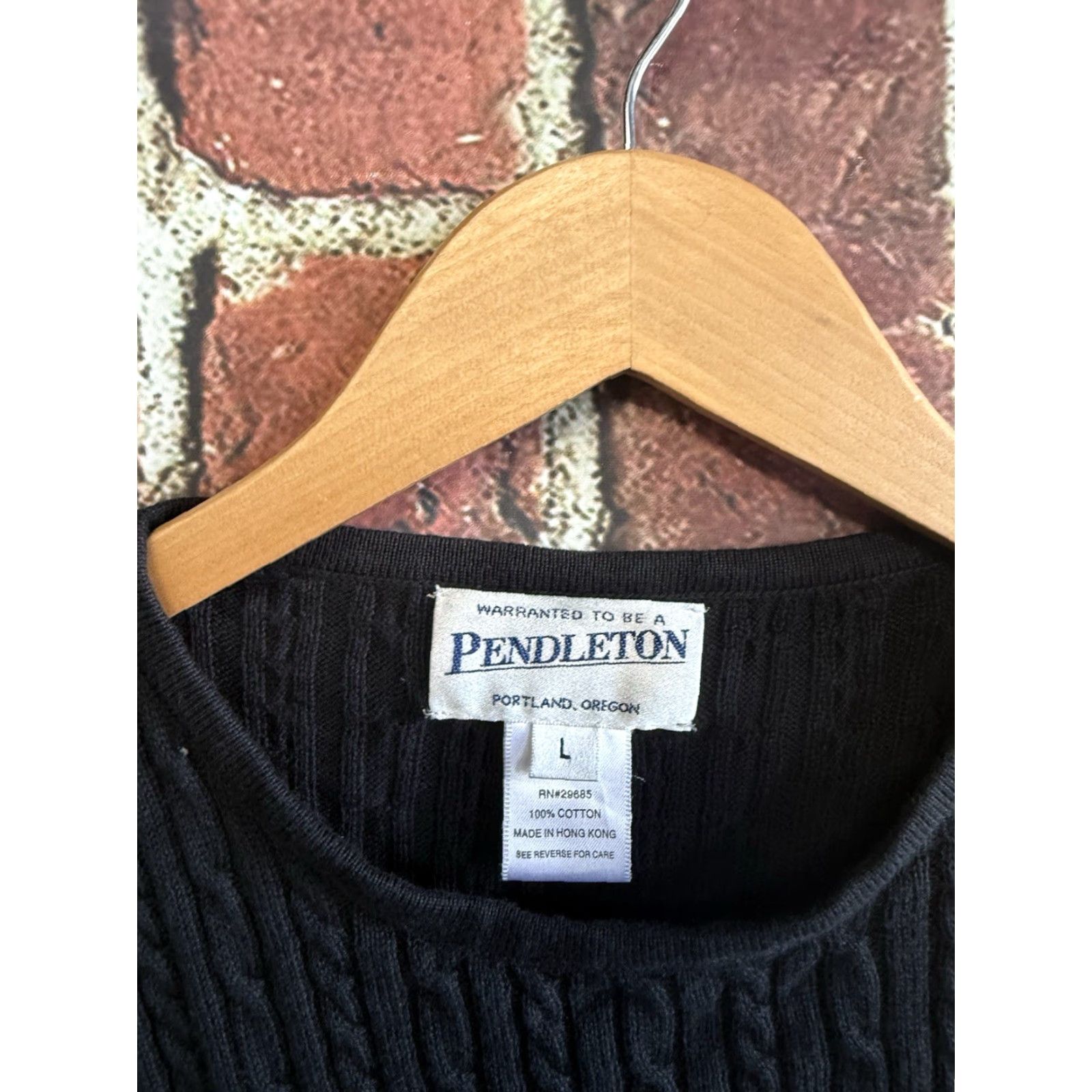 Pendleton Pendleton Womens Black Short Sleeve Knit Shirt L Adult Basic T-Shirt Size L Womens Black Knit Short Sleeve Shirt Size L / US 10 / IT 46 - 3 Thumbnail