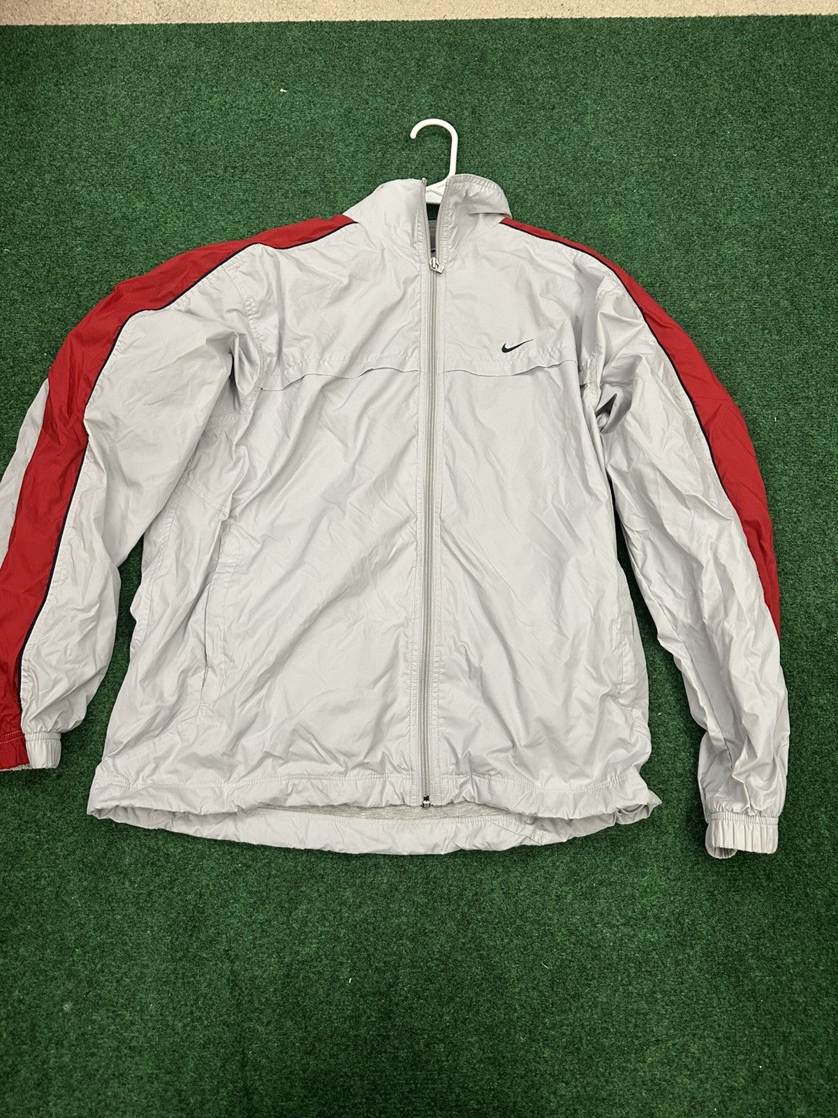 Nike Vintage Nike Red & Gray Track Jacket Size US M / EU 48-50 / 2 - 1 Thumbnail