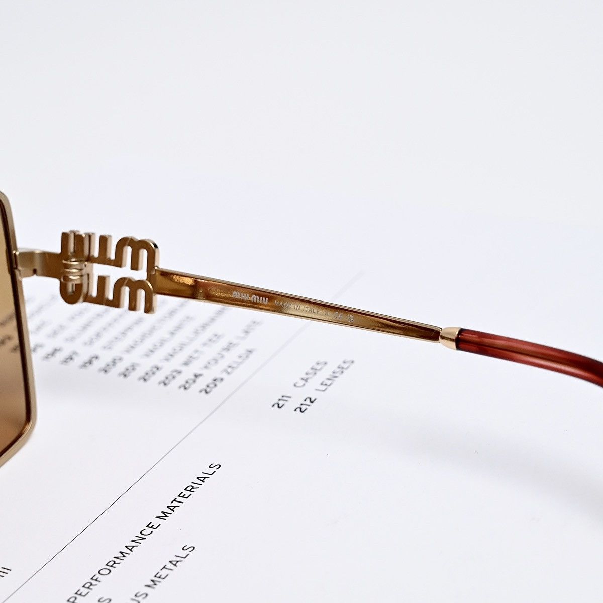 Miu Miu MIU MIU 0MU 51ZS SUNGLASSES Size ONE SIZE - 6 Thumbnail