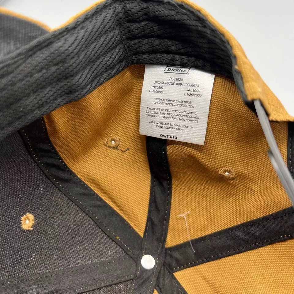 Dickies Genuine Dickies Hat Men Brown Plain Snap Back Cap Cotton Size ONE SIZE - 7 Thumbnail