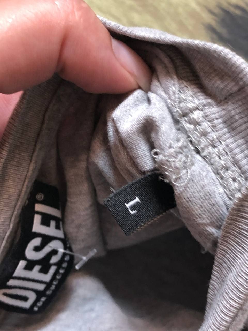 Diesel Vintage gray logo center T-Shirt Diesel crazy Y2K size L Size US L / EU 52-54 / 3 - 3 Thumbnail