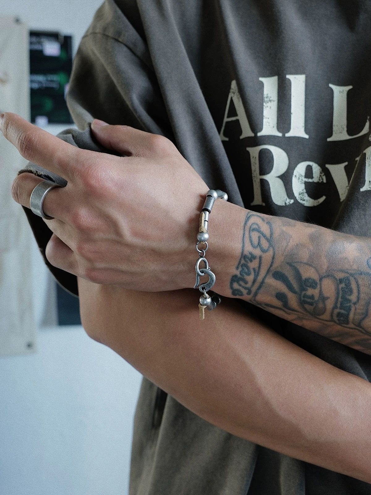 Designer × Japanese Brand Retro punk bracelet Size ONE SIZE - 4 Thumbnail