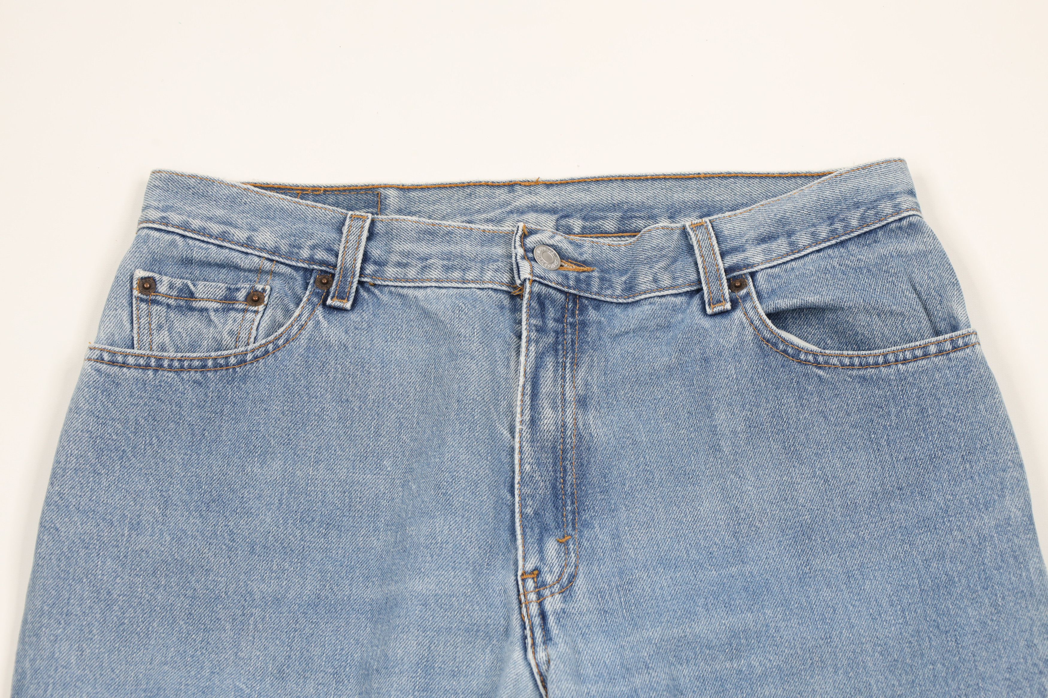 Levi's × Vintage Vintage Y2K 2000 Levis 550 Fit Tapered Leg Denim Jeans Blue Size 36" / US 14 / IT 50 - 2 Thumbnail