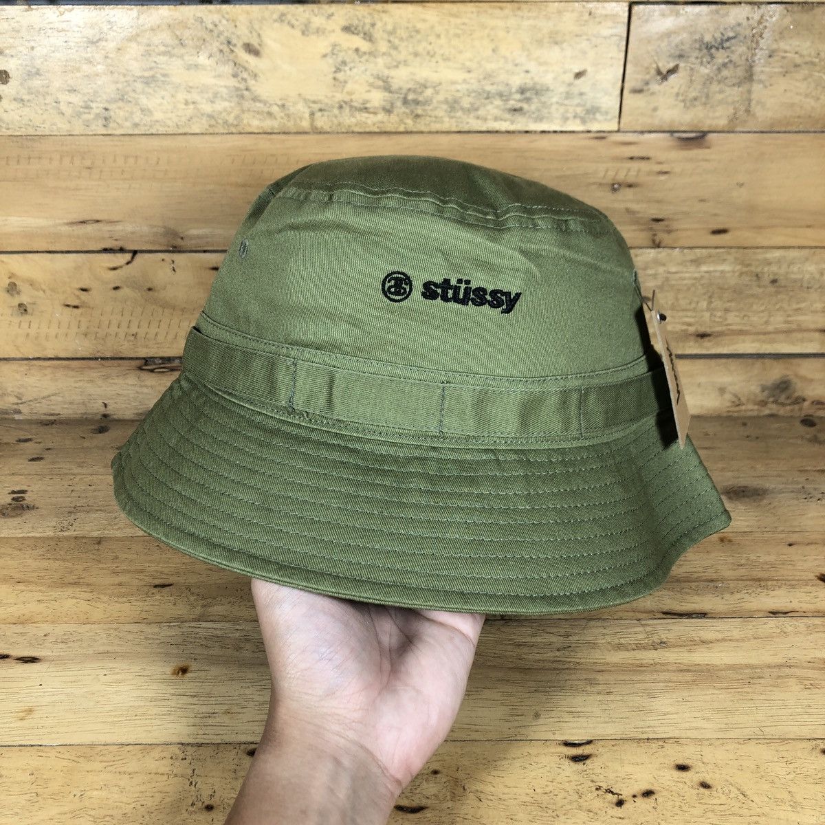 Stussy × Vintage Stussy Twill Lock Up Bucket Size ONE SIZE - 1 Thumbnail
