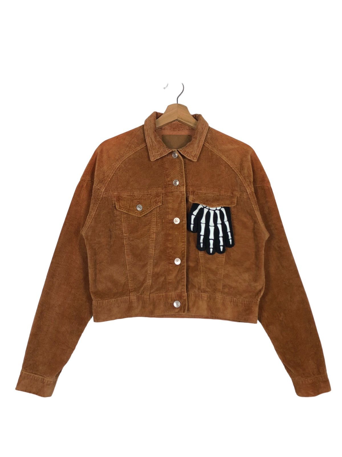 Japanese Brand 🔥American Holic Biker Corduroy Cropped Jacket Size US XS / EU 42 / 0 - 1 Thumbnail