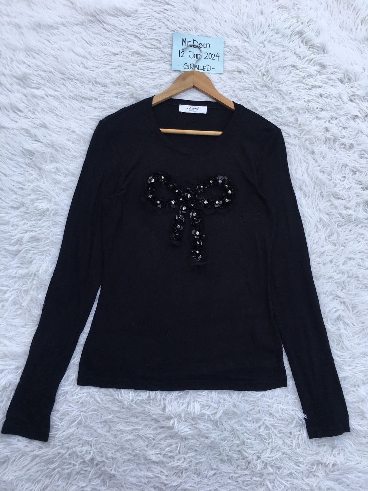 Blumarine Rare Blugirl Blumarine Ribbon Beads Embellishments Shirt Size S / US 4 / IT 40 - 1 Thumbnail