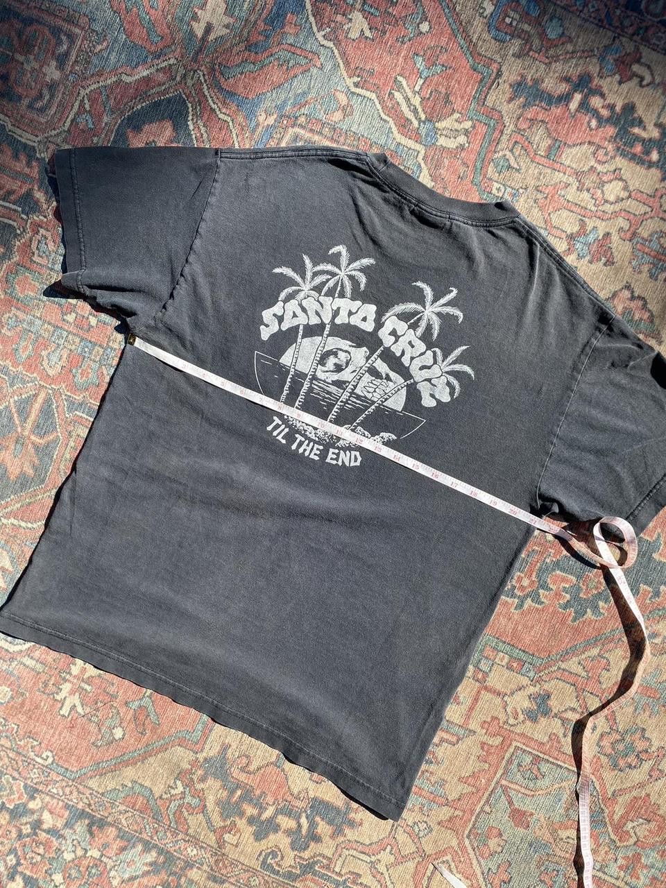 Santa Cruz Skateboards 2000s Black Faded Santa Cruz Skull Graphic Print Tee Medium Size US M / EU 48-50 / 2 - 1 Thumbnail