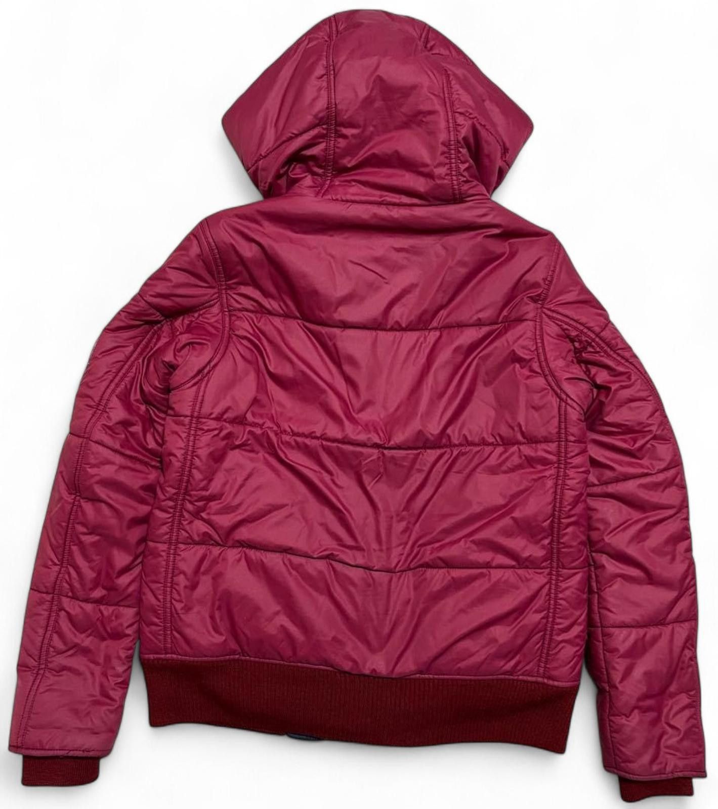 Prada Hysteric Glamour - Quilted Hooded Jacket Burgundy Size US M / EU 48-50 / 2 - 3 Thumbnail