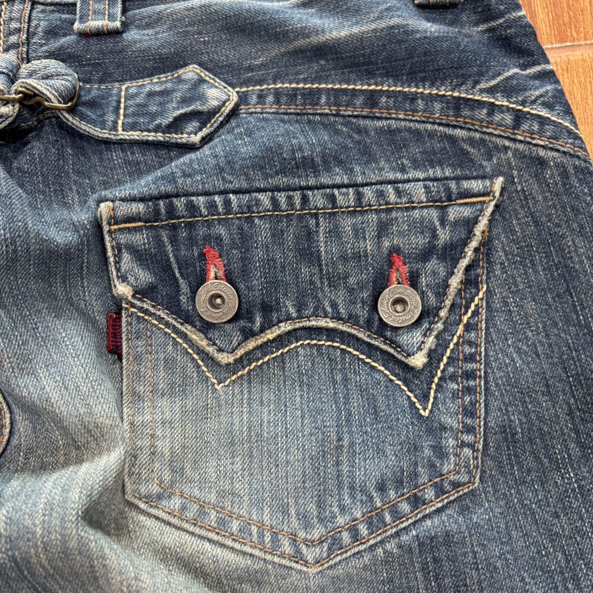 Edwin Edwin Flared Buckle Back Distressed Jeans Size US 32 / EU 48 - 11 Thumbnail