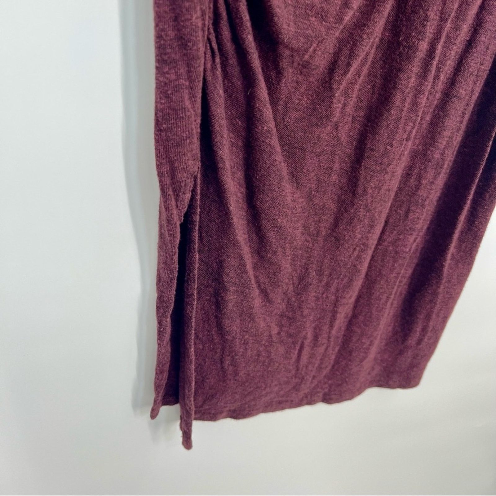 Allsaints ALL SAINTS Tina Knit Midi Dress Bodycon Assymetrical Sheath Size S / US 4 / IT 40 - 7 Thumbnail