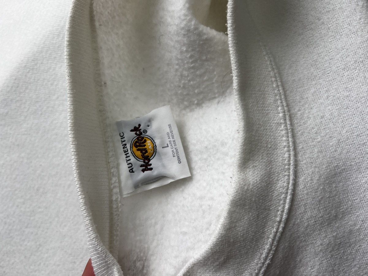 Hard Rock Cafe Hard Rock White Sweatshirt Hollywood Streetwear Style Size US L / EU 52-54 / 3 - 10 Thumbnail