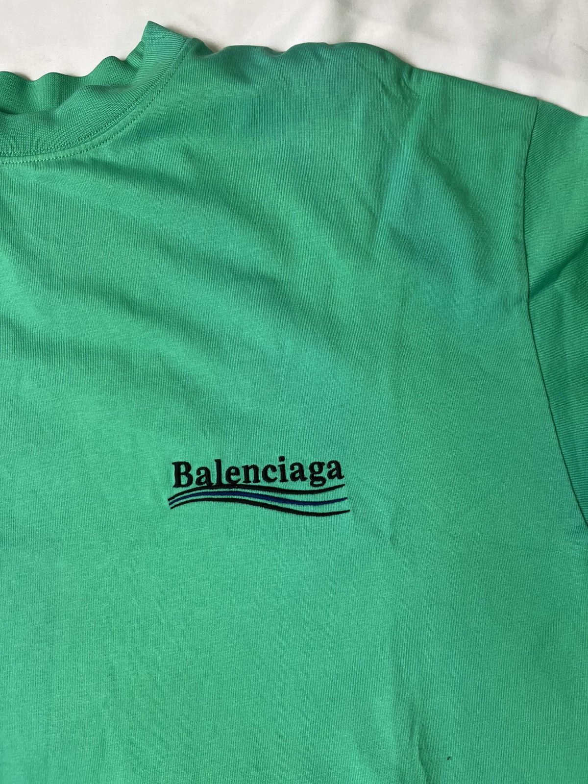 Balenciaga Balenciaga Political Campaign Logo Bright Green T-Shirt Size US XS / EU 42 / 0 - 4 Thumbnail