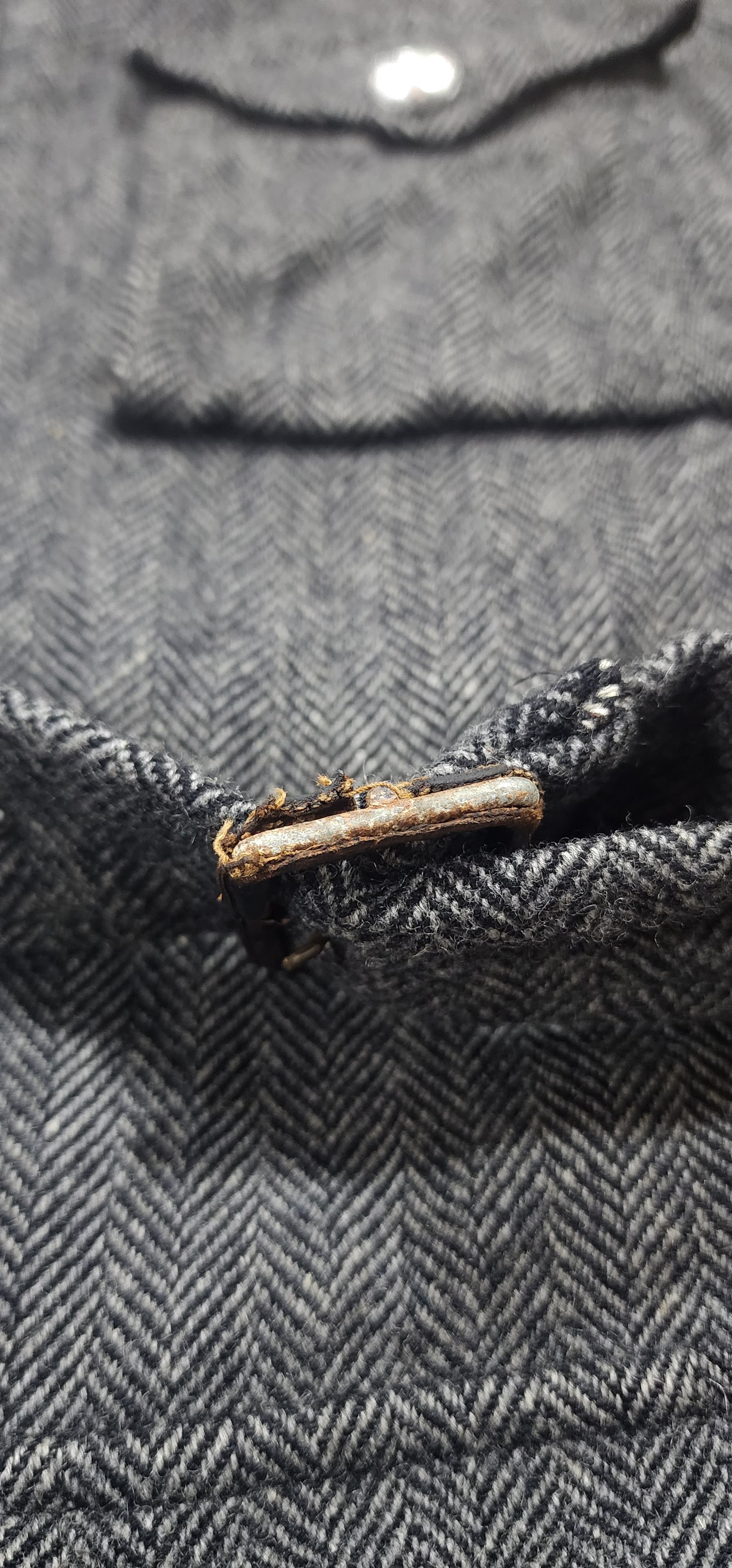 Alfred Dunhill Dunhill London Vintage Harringbone Wool Jacket Size US L / EU 52-54 / 3 - 10 Thumbnail