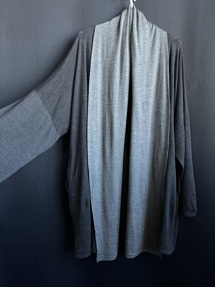 Max Mara Max Mara Women's Long Cardigan Fine Wool Gray Size M Size M / US 6-8 / IT 42-44 - 8 Thumbnail