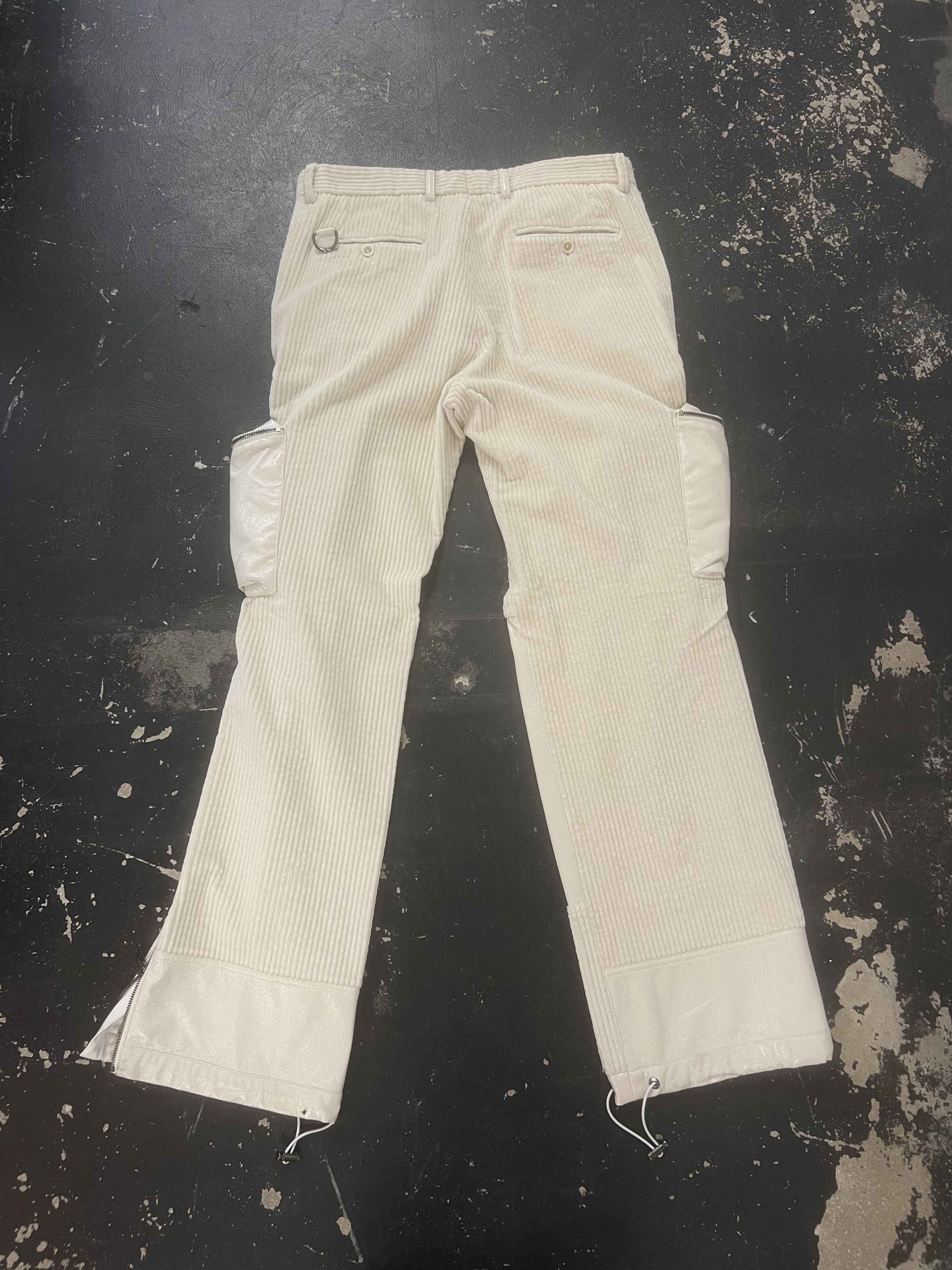 Dolce & Gabbana Velvet/Leather Zip Pocket Cargos Size US 34 / EU 50 - 2 Thumbnail