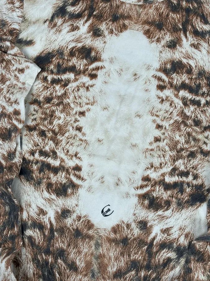 Just Cavalli SS2004 Cavalli Cream Animal Print Longsleeve T-Shirt Size US M / EU 48-50 / 2 - 6 Thumbnail