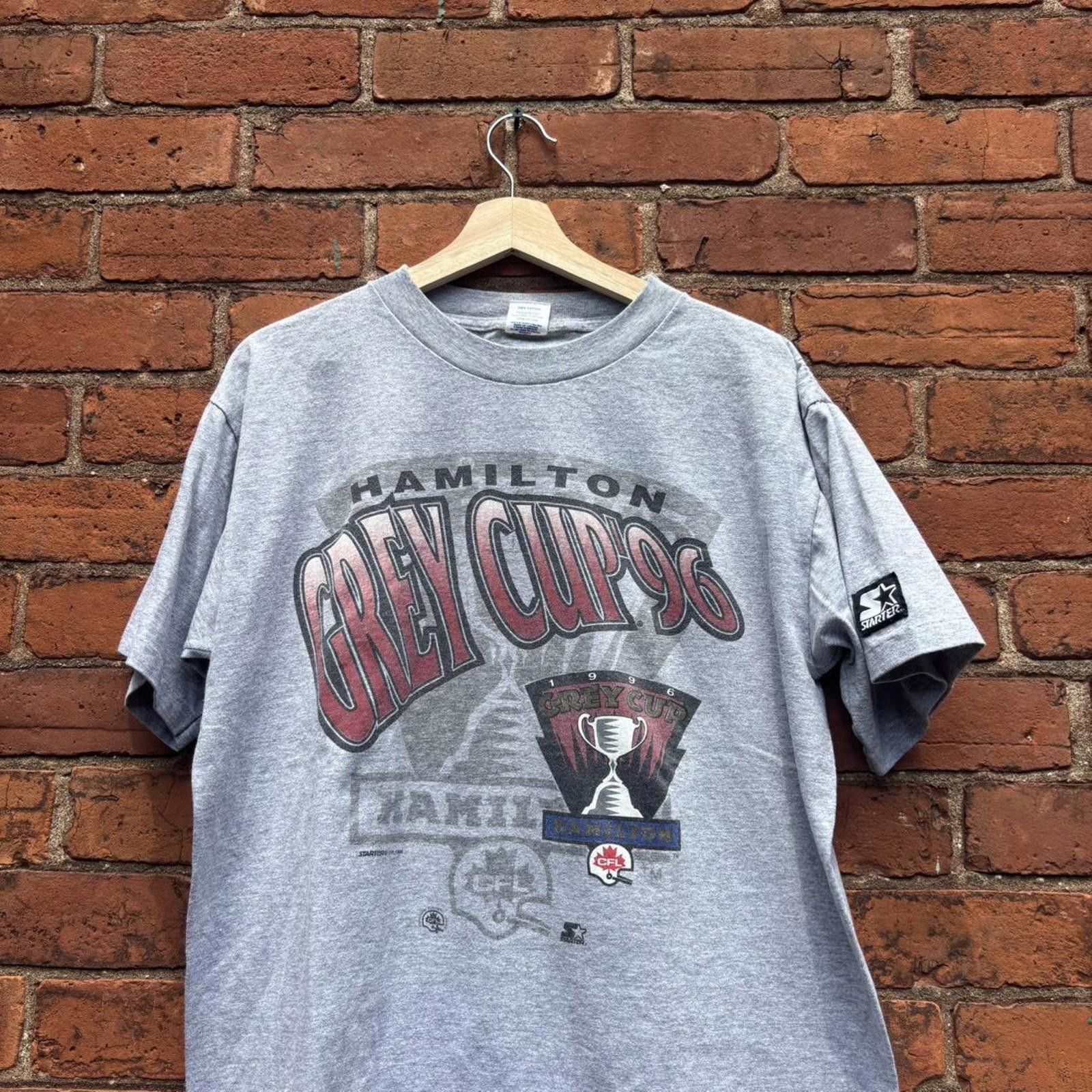 Starter Vintage Hamilton grey cup starter t shirt 1996 M/L Size US M / EU 48-50 / 2 - 3 Thumbnail