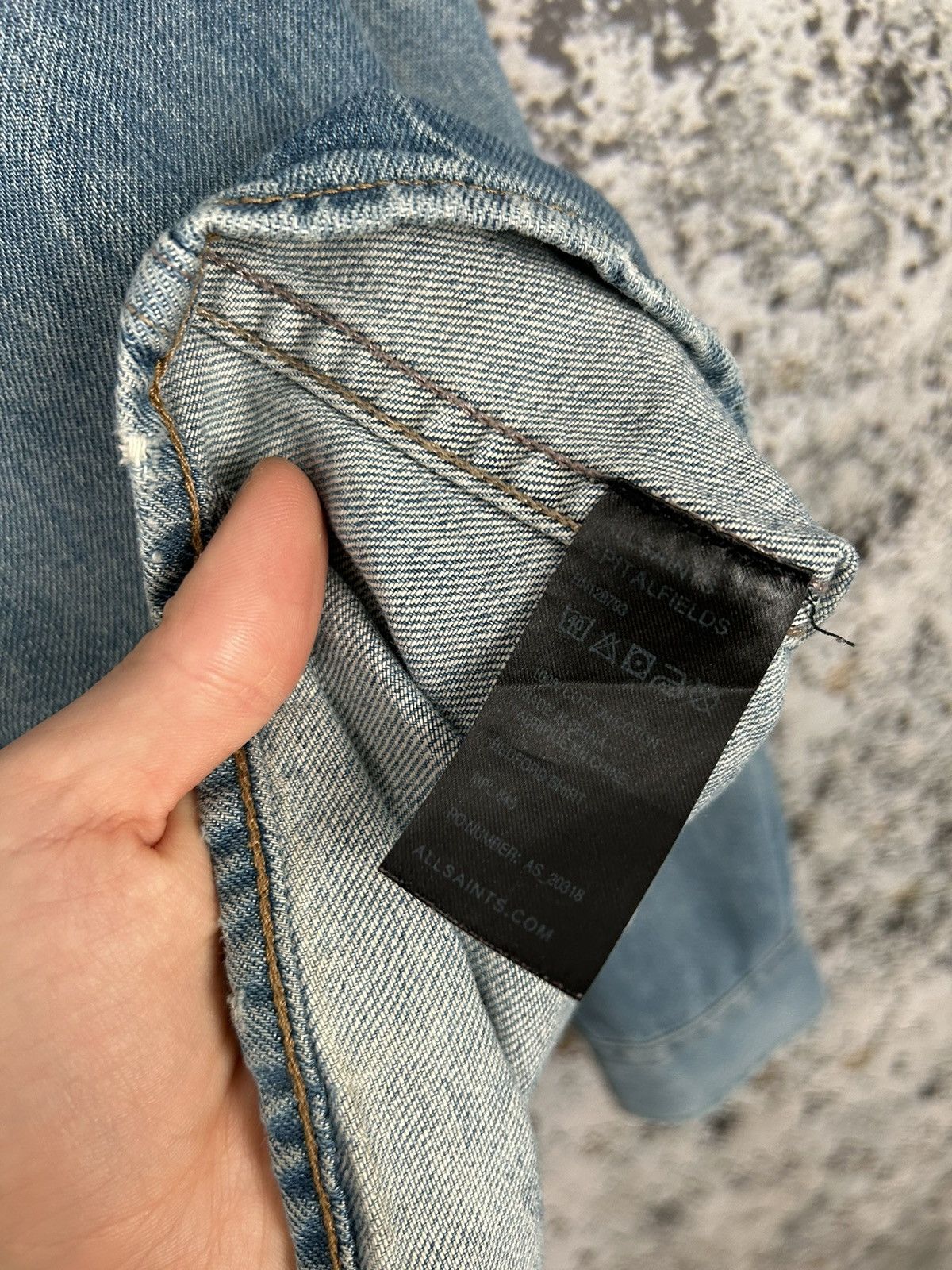 Allsaints Allsaints Denim Shirts Jeans Grunge Punk Streetwear Vintage Size US M / EU 48-50 / 2 - 7 Thumbnail