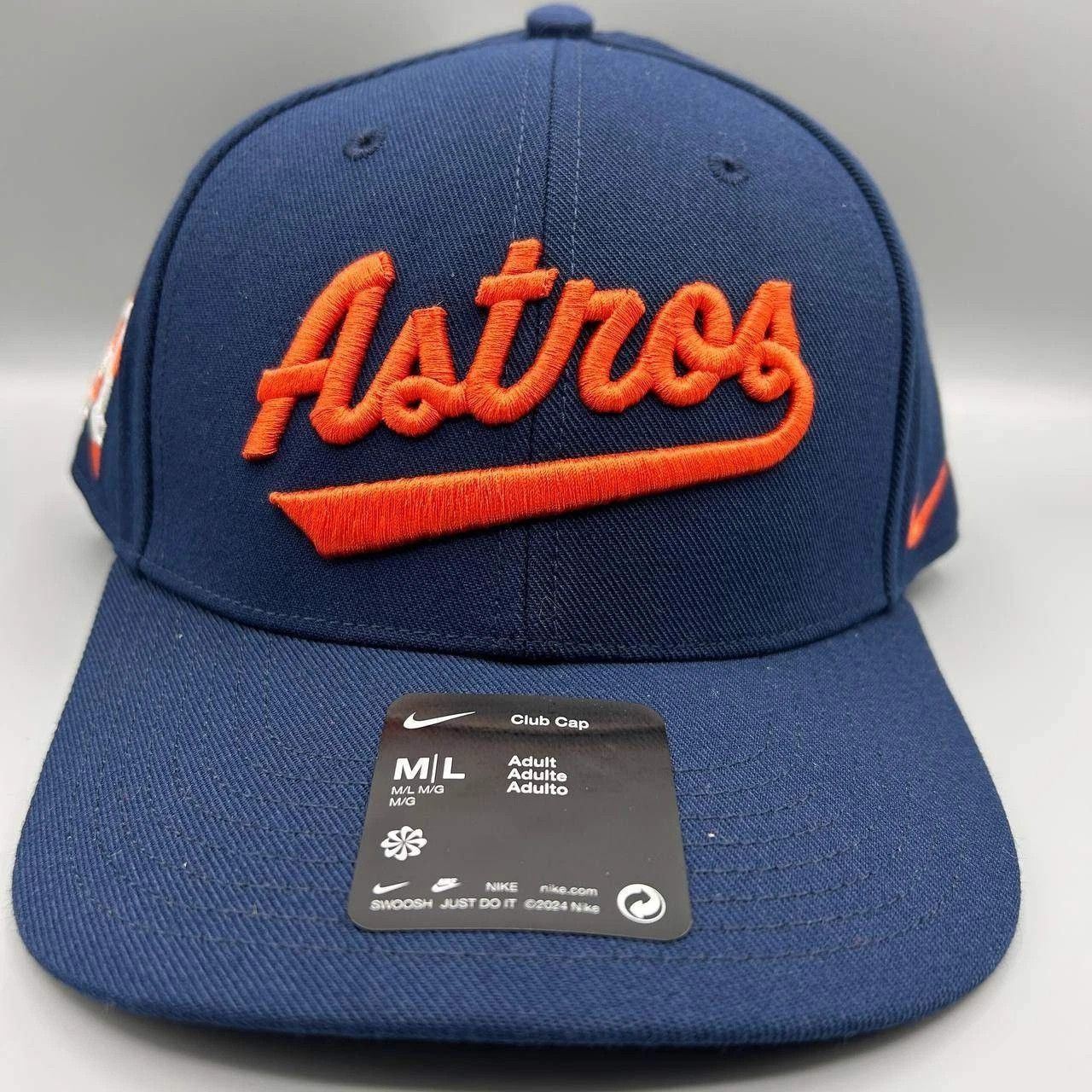 Nike Houston Astros x Nike Club Hat Men M-L Dri-Fit Strap Back Size ONE SIZE - 1 Thumbnail