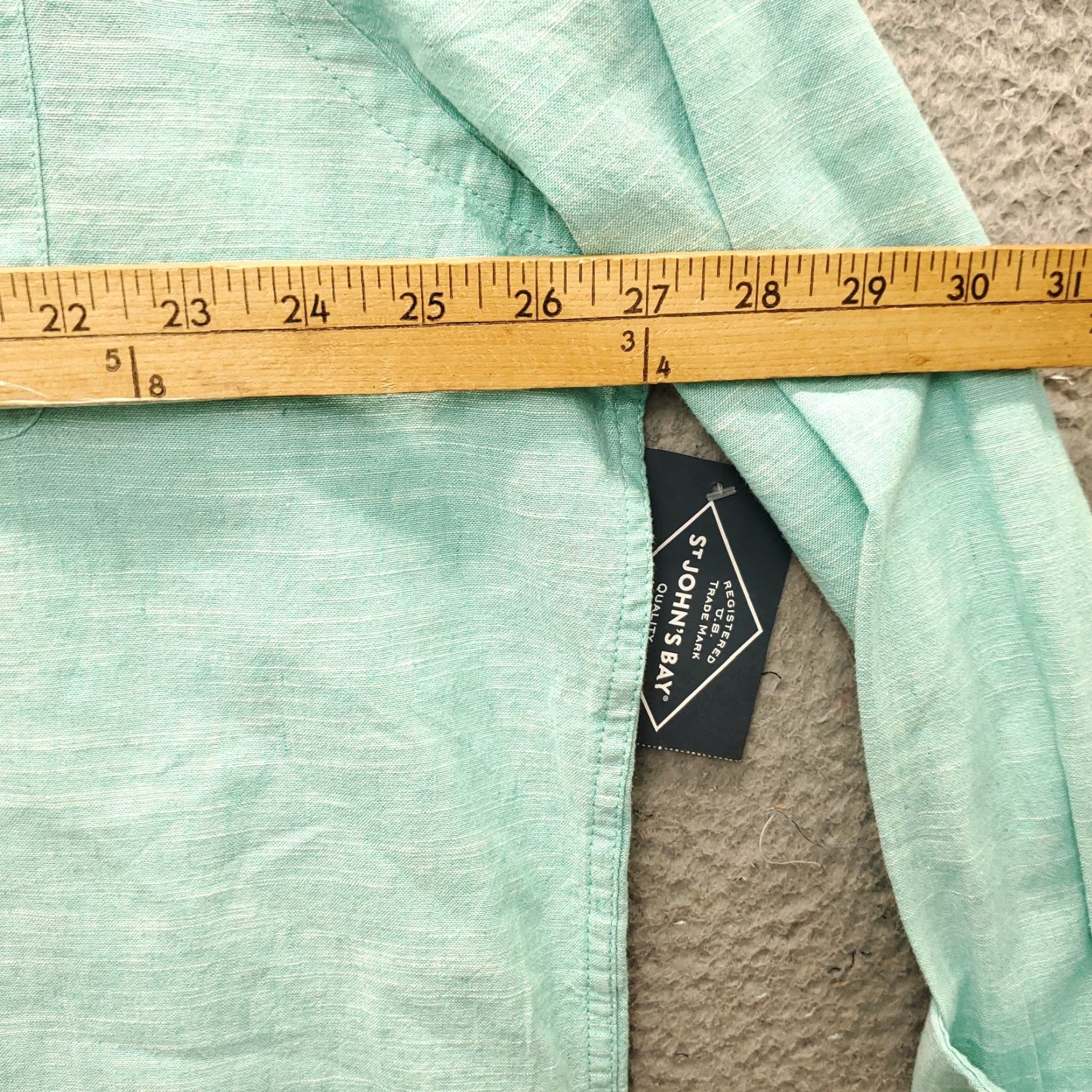 Vintage St. John's Bay Casual Shirt Mens XXL Green Classic Fit Long Sleeve Button-Up Size US XXL / EU 58 / 5 - 4 Thumbnail