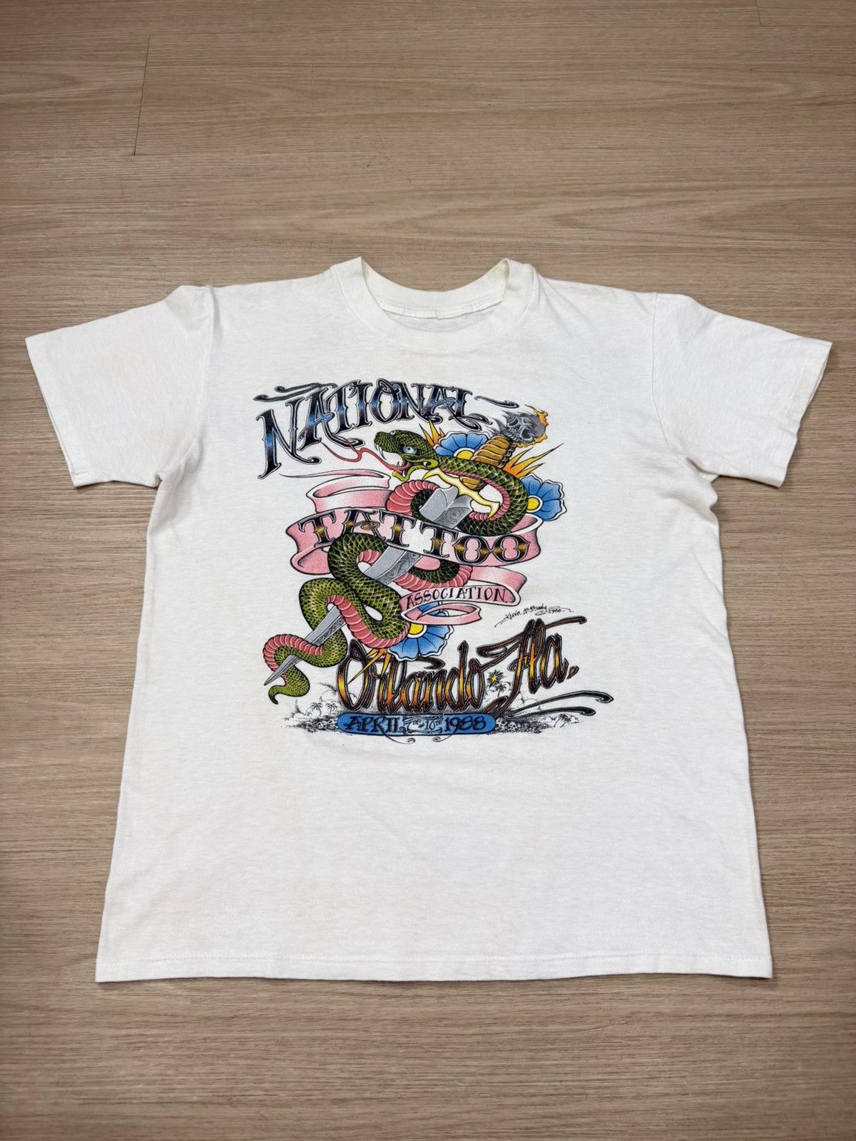 Other Vintage 90s tattoo tee Size US M / EU 48-50 / 2 - 2 Thumbnail