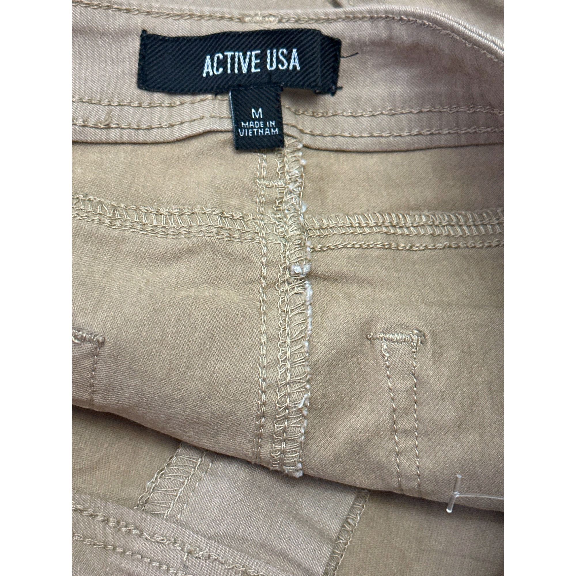 Other Active8 USA Khaki Pants Medium Straight Leg Stretchy Casual Size 26" / US 2 / IT 38 - 5 Thumbnail