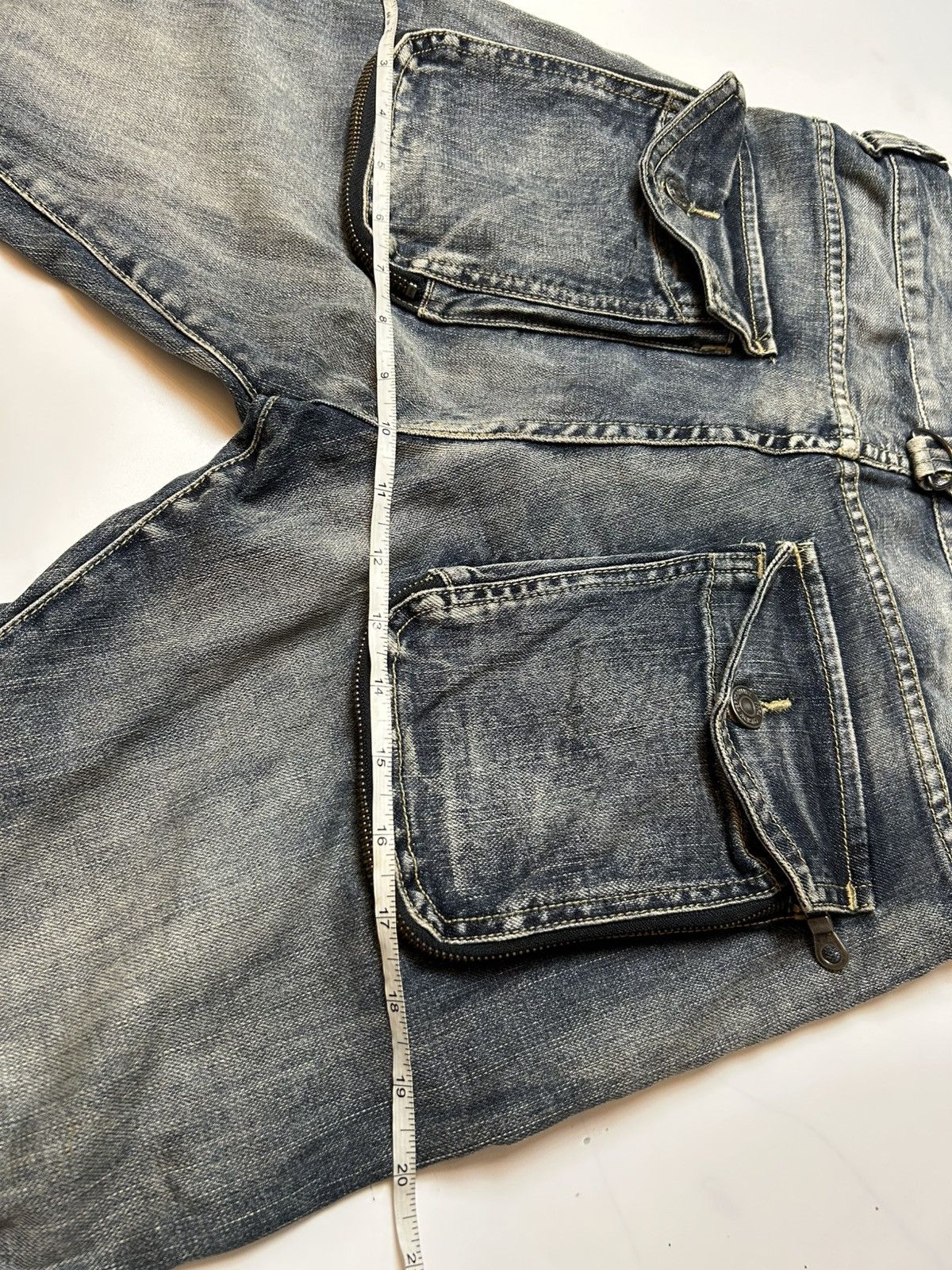 Designer × Japanese Brand × PPFM PPFM J CURVE DENIM PANT Size US 30 / EU 46 - 9 Thumbnail