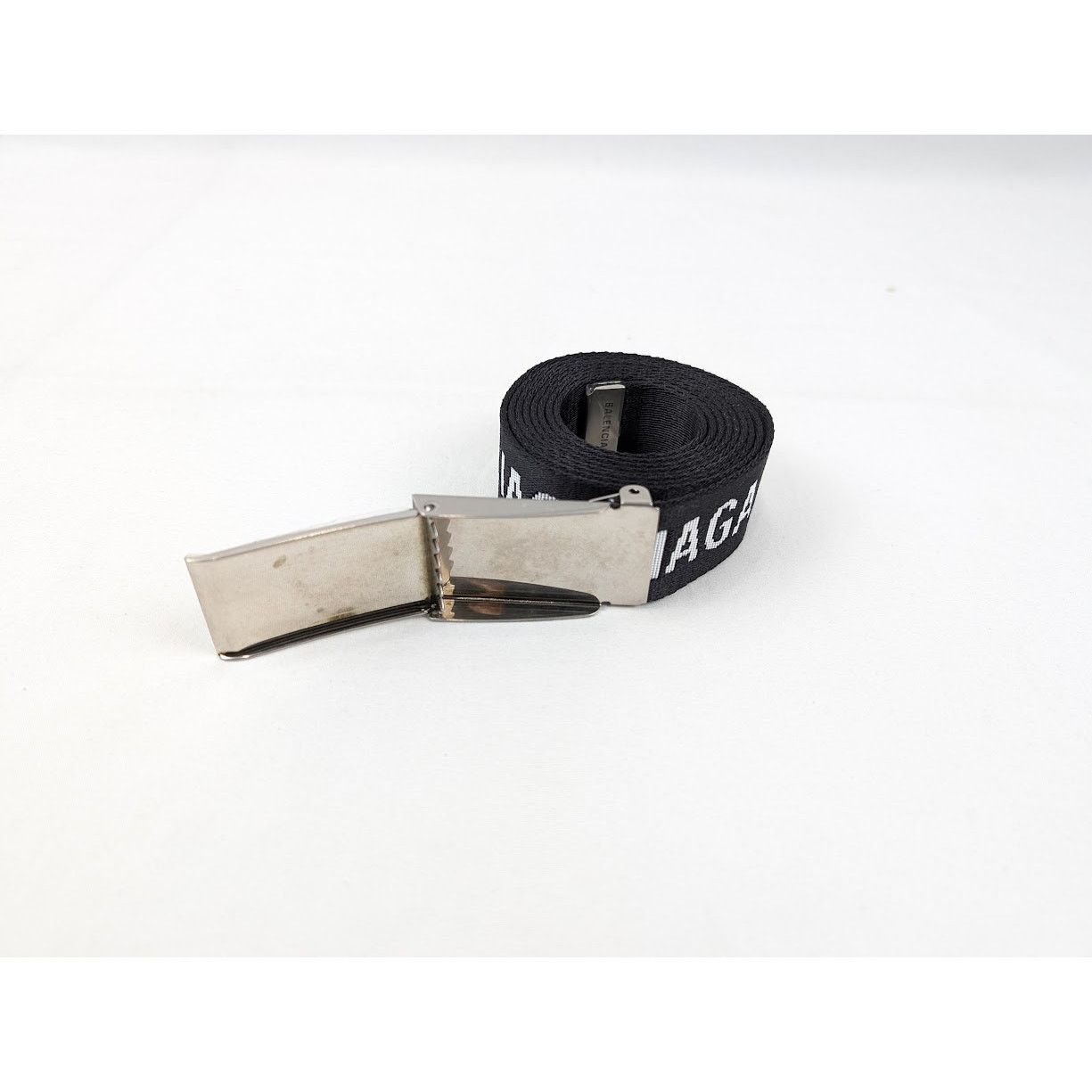 Balenciaga × Under Armour o1rshd1 Size:OS / Jacquard Web Belt in Black/White Size ONE SIZE - 4 Thumbnail