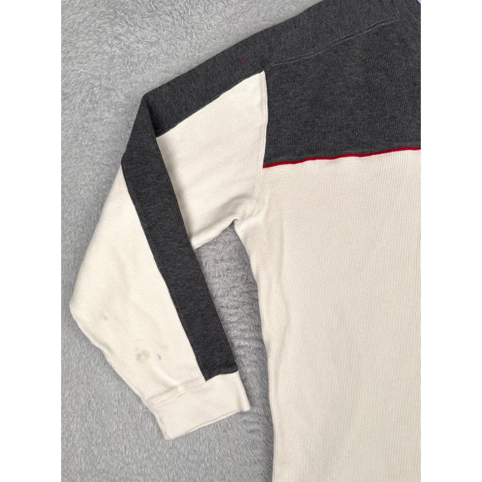 Tommy Hilfiger Tommy Hilfiger Shirt Adult 2XL White Knit Long Sleeve V-Neck Cotton Logo Shirt Men's 2XLT-Shirt White Size US XXL / EU 58 / 5 - 3 Thumbnail