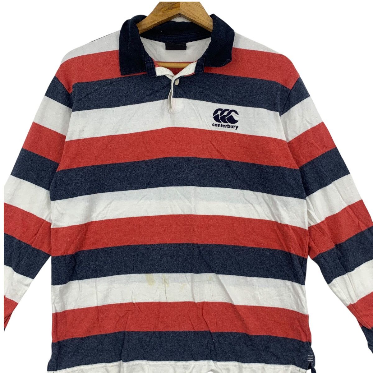 Canterbury of New Zealand Vintage CANTERBURY NEW ZEALAND Rugby Polo Tee Shirt Top Size US L / EU 52-54 / 3 - 3 Thumbnail
