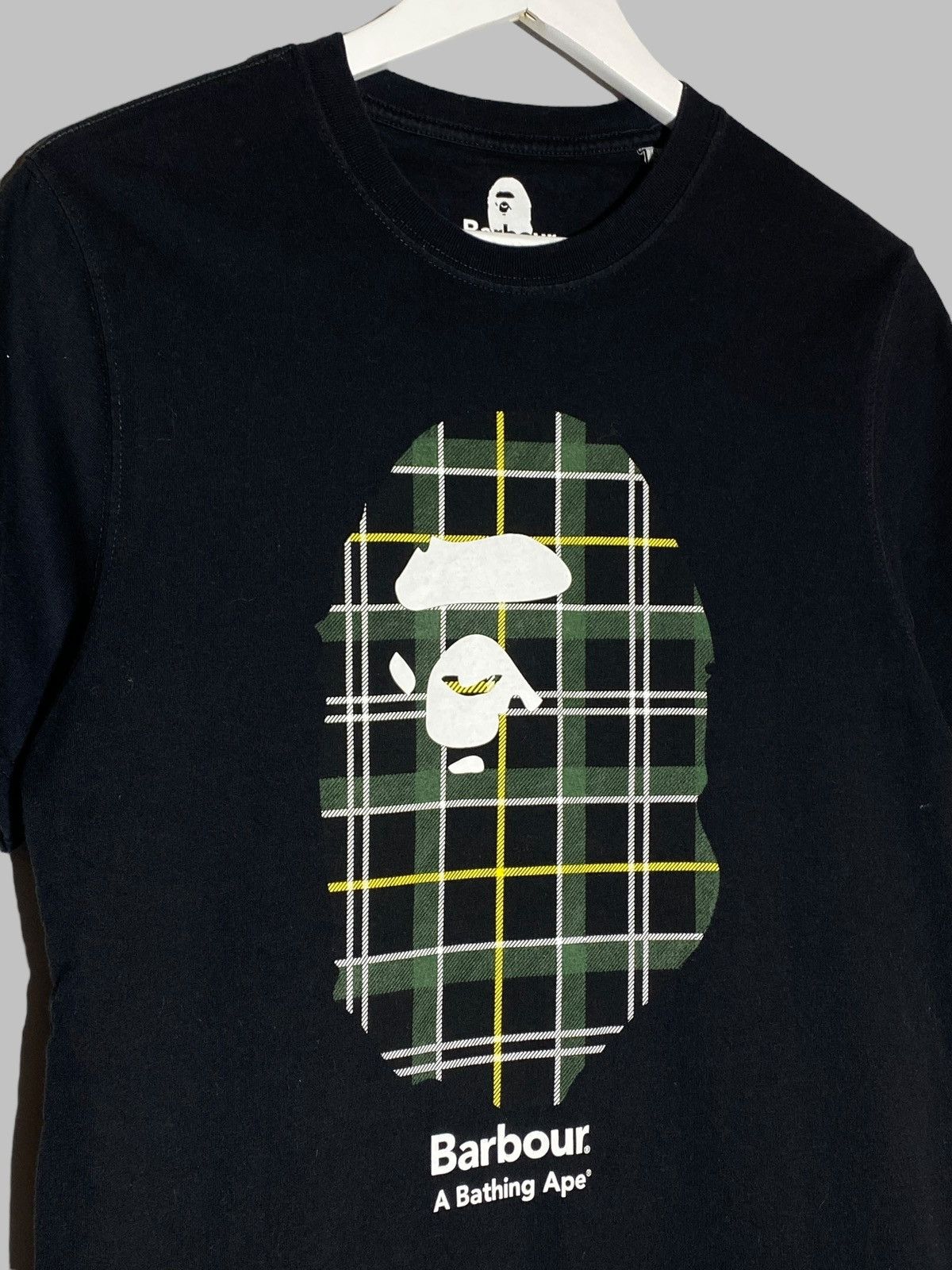 Bape × Barbour Bape x Barbour Rare Collaboration Black T-Shirt Size US S / EU 44-46 / 1 - 3 Thumbnail