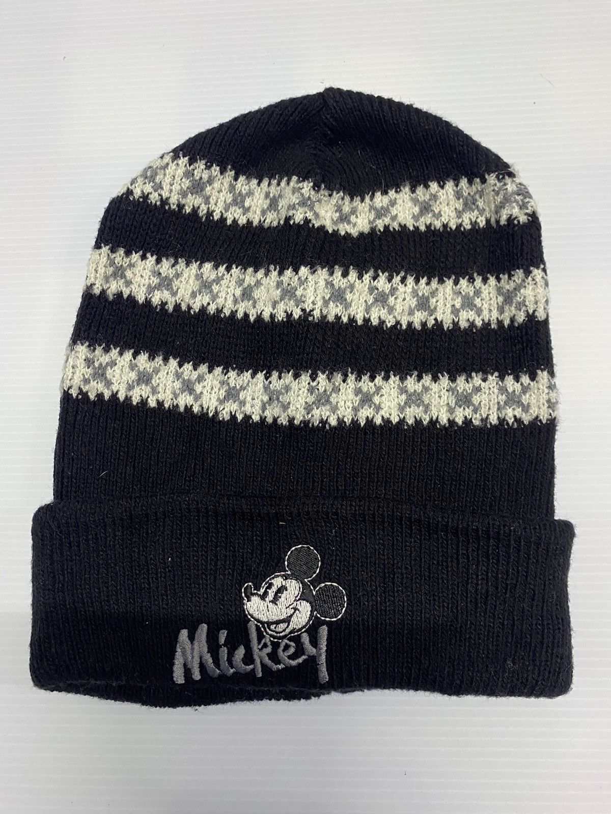 Cartoon Network × Mickey Mouse × Vintage Mickey Mouse Embroidery Beanie Hat Size ONE SIZE - 1 Thumbnail