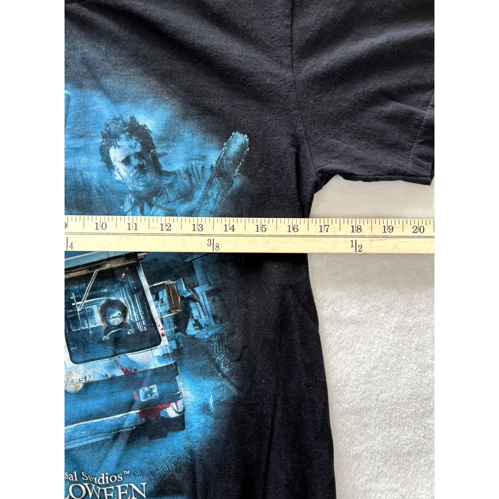 Vintage Universal Studios Halloween Horror Nights T-Shirt Mens Small Black Slashers 2017 Size US S / EU 44-46 / 1 - 4 Thumbnail