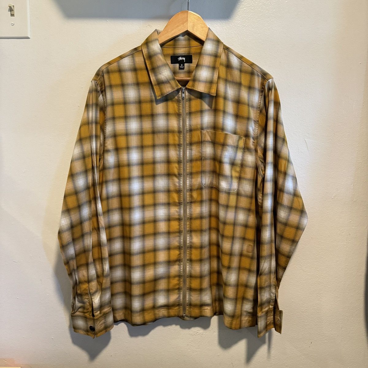 Stussy Stussy Eddie Plaid Zip Shirt | Grailed