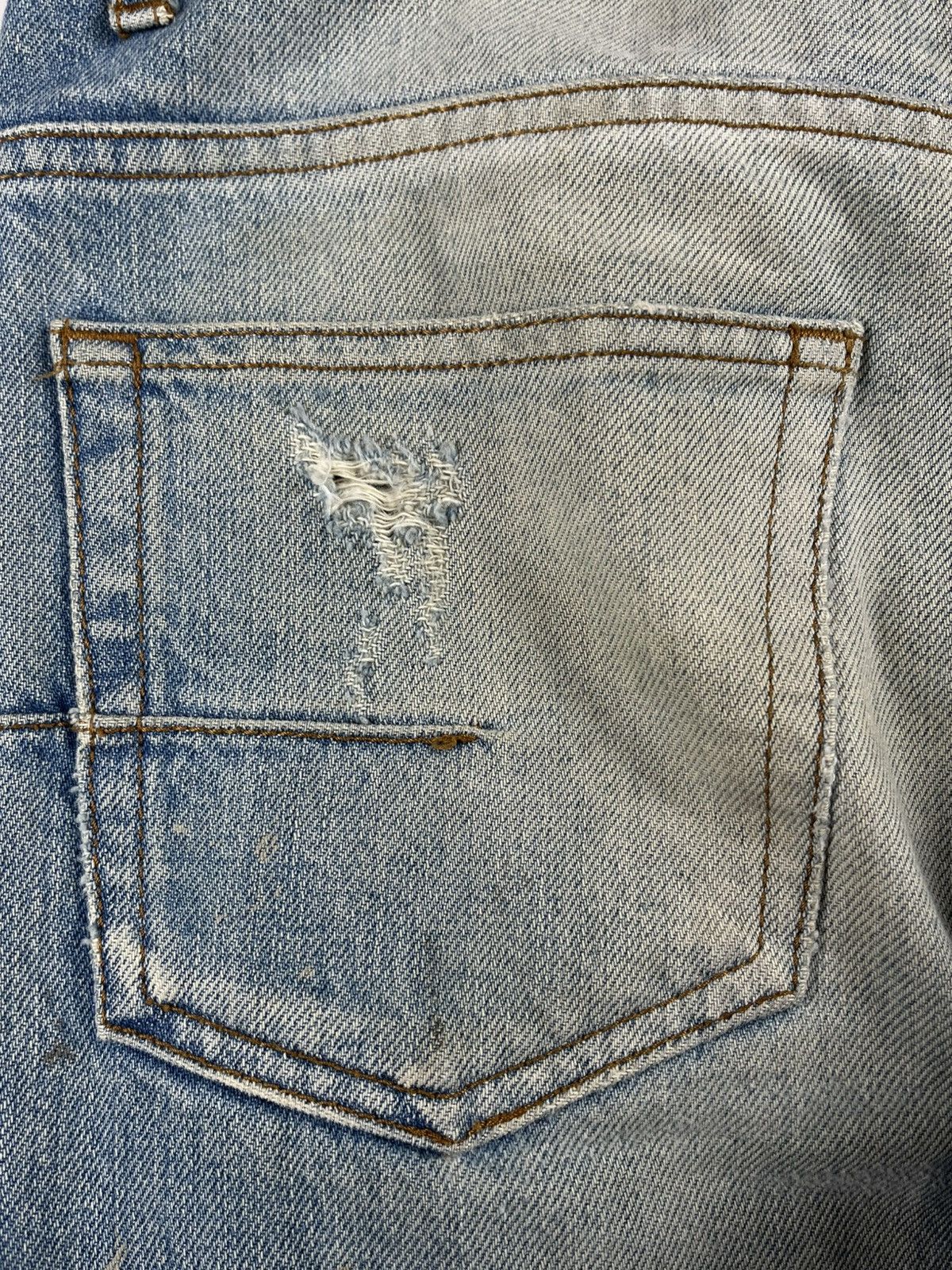 Dior Dior Homme Mudwash Painter Distressed Blue Denim Jeans Size US 28 / EU 44 - 7 Thumbnail
