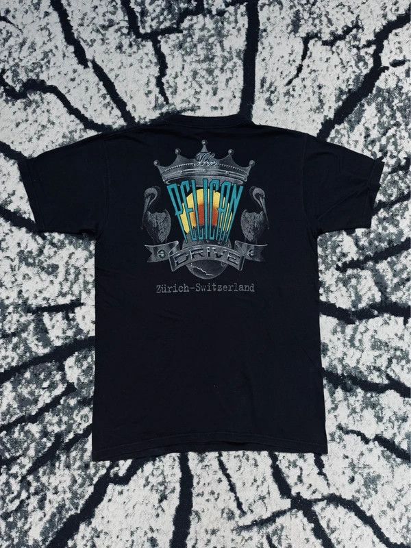 Harley Davidson Vintage Harley Davidson Pelican Drive Zurich T-Shirt Black M Size US M / EU 48-50 / 2 - 2 Thumbnail