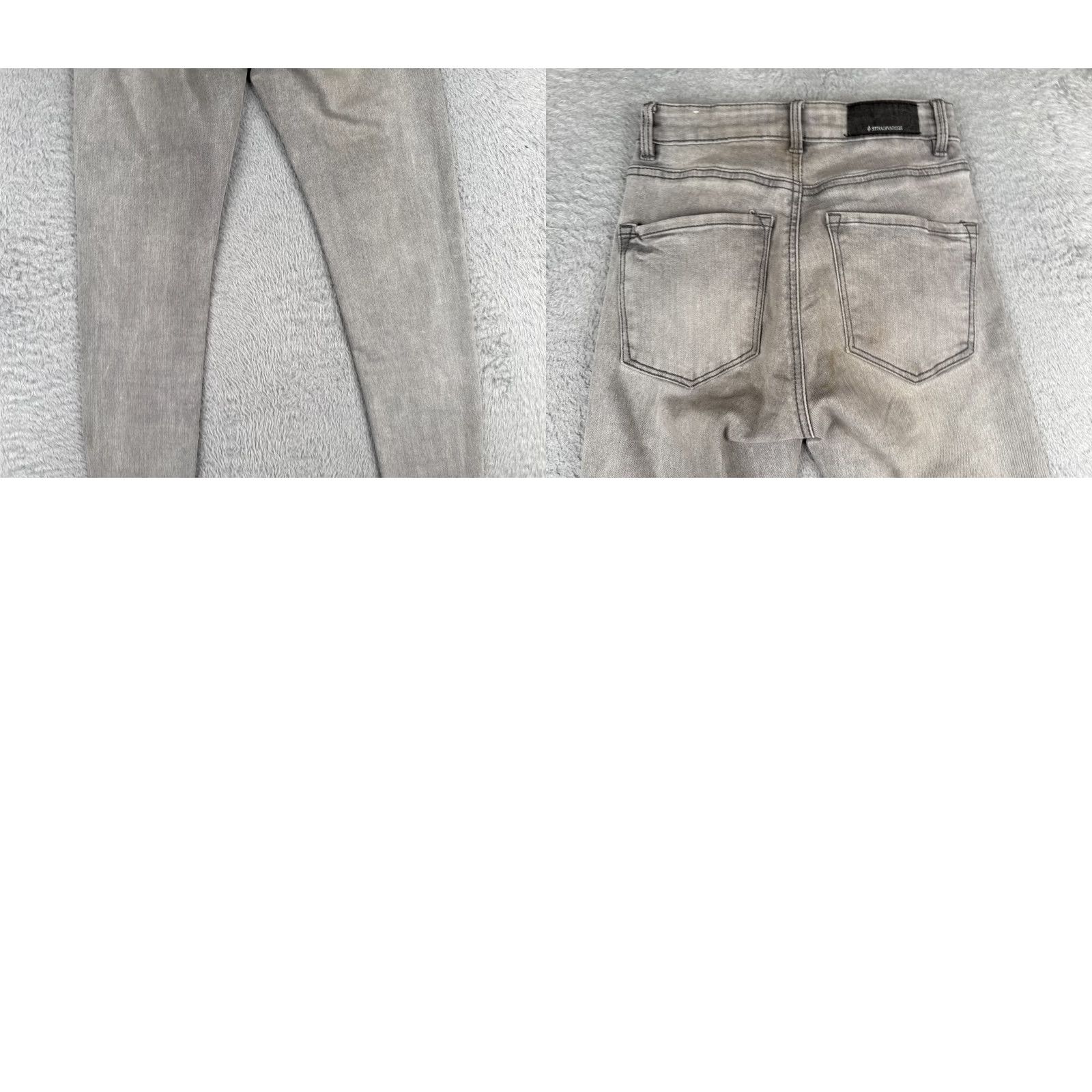 Stradivarius Stradivarius Jeans Womens Gray Skinny Regular Waist Cotton 23x27 Distressed Stretch Pockets 5-Pocket Design Vintage: No Feature: Medium Wash 2 Size 26" / US 2 / IT 38 - 10 Thumbnail