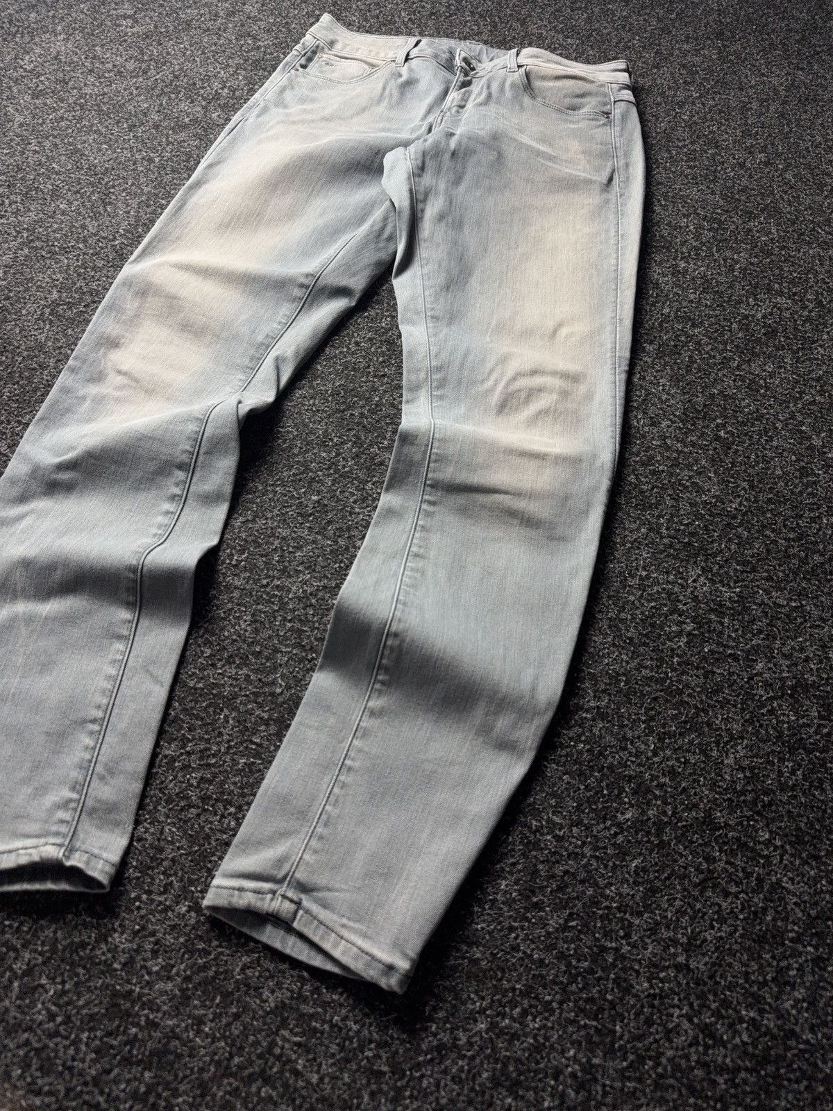 G-Star 00s Retro G-Star RAW 3301 Mid Skinny Faded Grey Denim Jeans Size 30" / US 8 / IT 44 - 3 Thumbnail