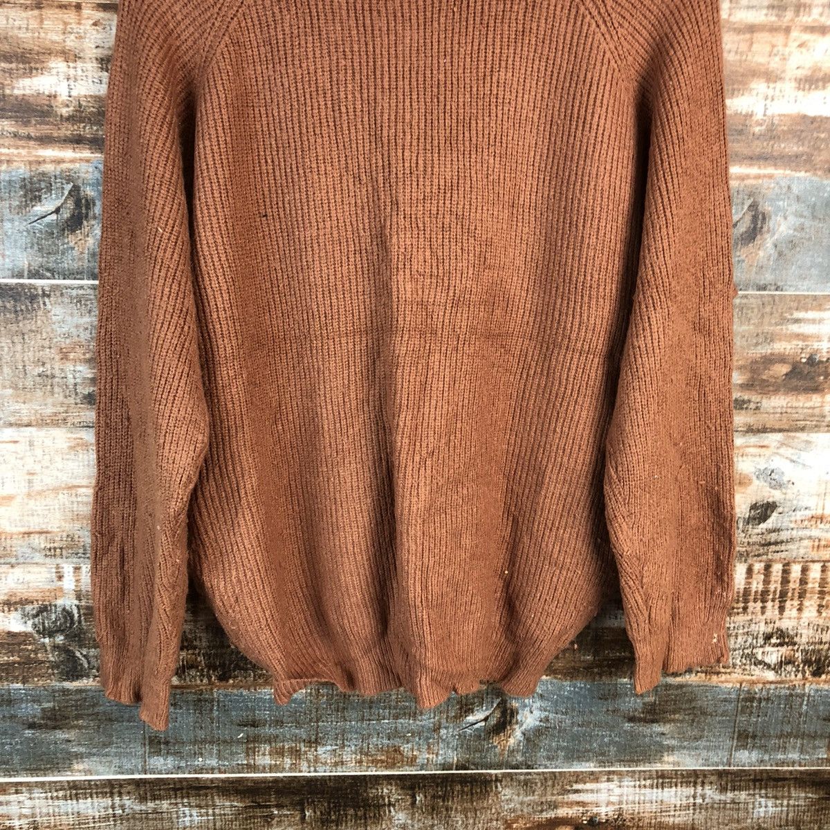 Japanese Brand DL Oeiilet Orange Cardigan Knitwear #C487 Size L / US 10 / IT 46 - 14 Thumbnail