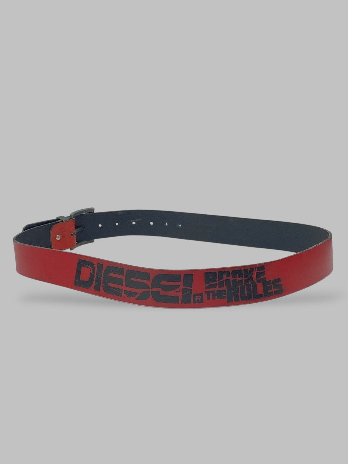 Diesel 🔥 DIESEL BREAK THE RULES BELT Y2K BIKER TECH PUNK ENERGY Size ONE SIZE - 2 Thumbnail