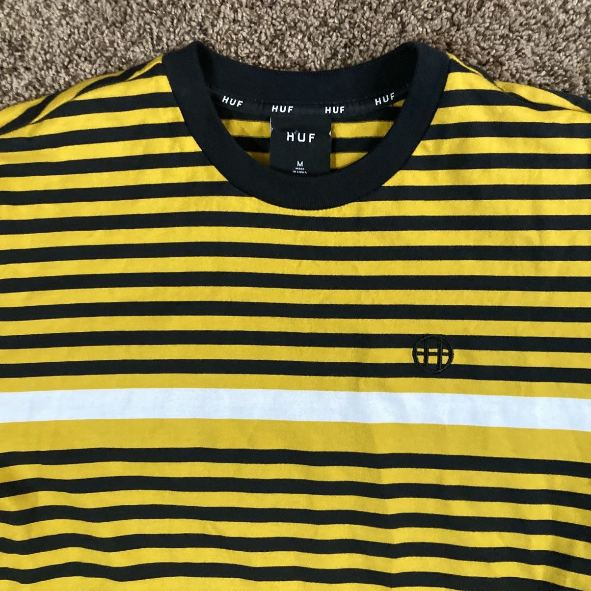 Huf HUF Morris Long Striped Shirt Y2K Streetwear Men’s Size M Size US M / EU 48-50 / 2 - 4 Thumbnail