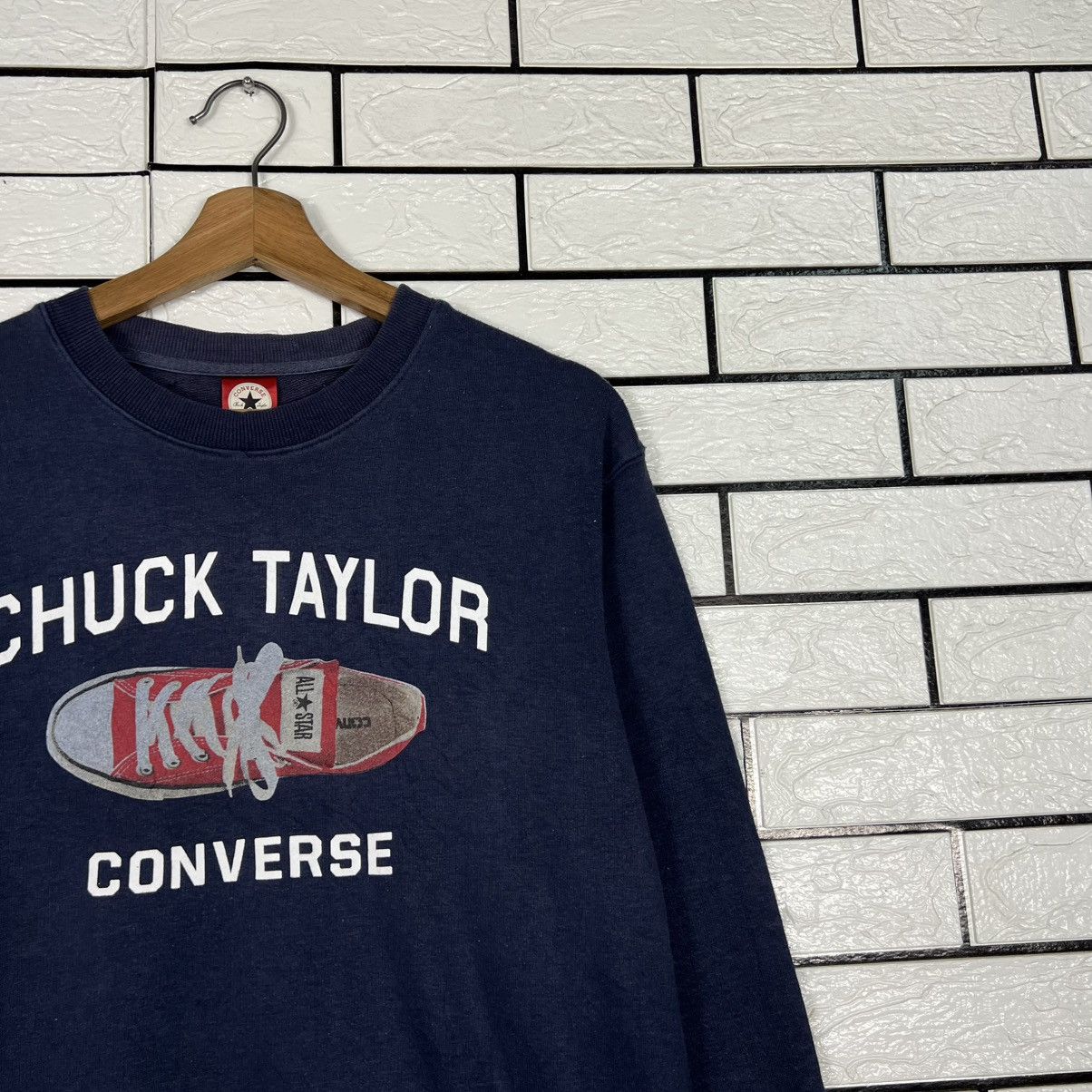 Converse CONVERSE CHUCK TAYLOR Shoes Big Logo Sweatshirt #4304-C195 Size US M / EU 48-50 / 2 - 5 Thumbnail