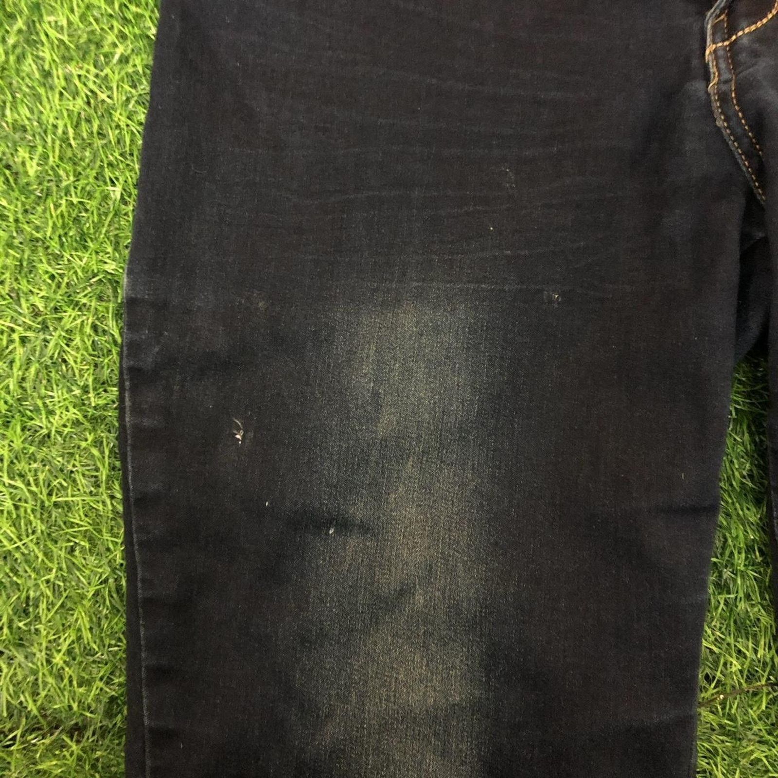Express Express Women's Size 8 Dark Wash Stretch Denim Jeggings Size 30" / US 8 / IT 44 - 4 Thumbnail