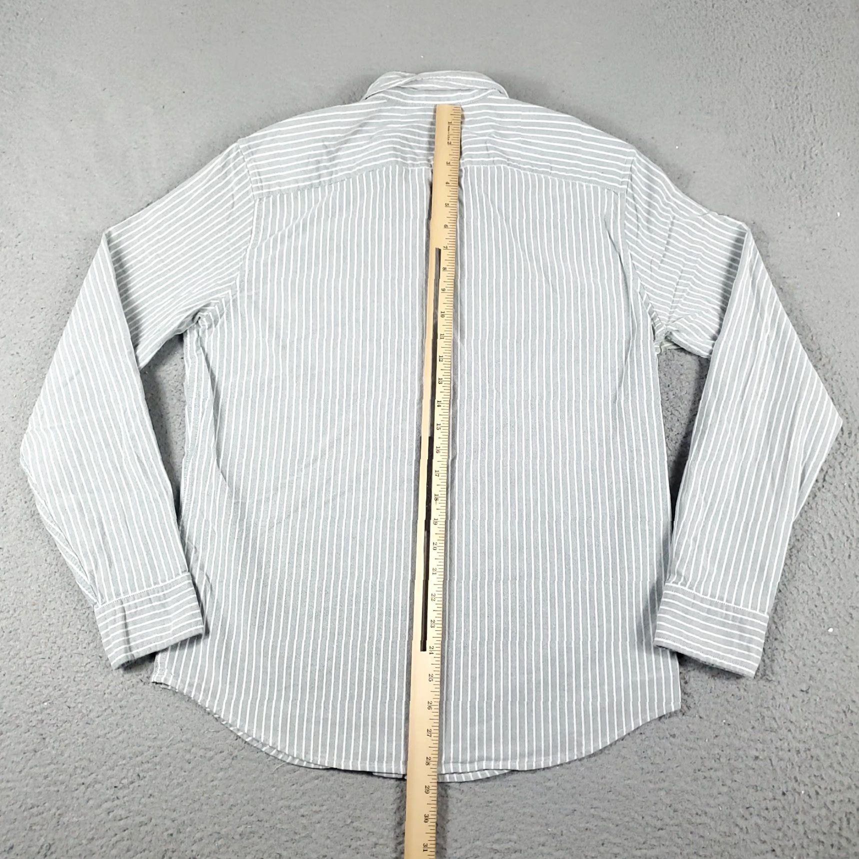 Abercrombie & Fitch Abercrombie & Fitch Shirt Men L Gray Striped Button-Up Long Sleeve Collared Casual Formal Business Ready-to-Wear Size US L / EU 52-54 / 3 - 5 Thumbnail