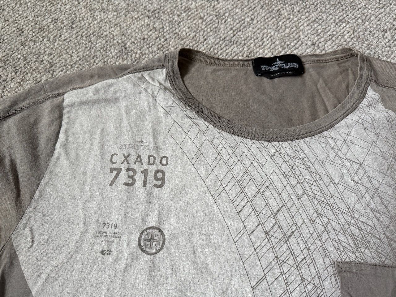 Stone Island Shadow Project Printed T-Shirt Size US XL / EU 56 / 4 - 4 Thumbnail