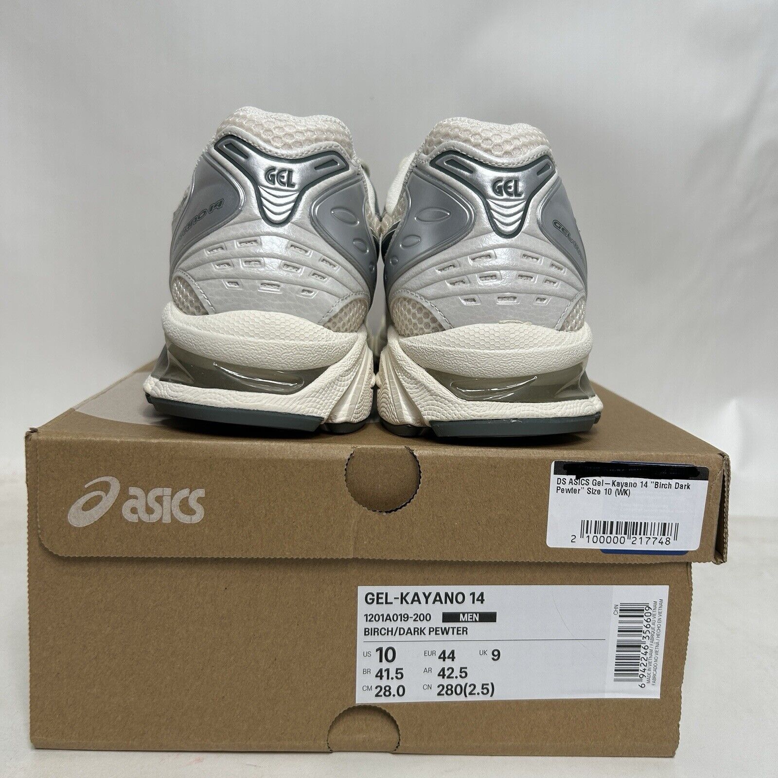Asics ASICS Gel Kayano 14 “Birch Dark Pewter” 2024 Size US 10 / EU 43 - 4 Thumbnail