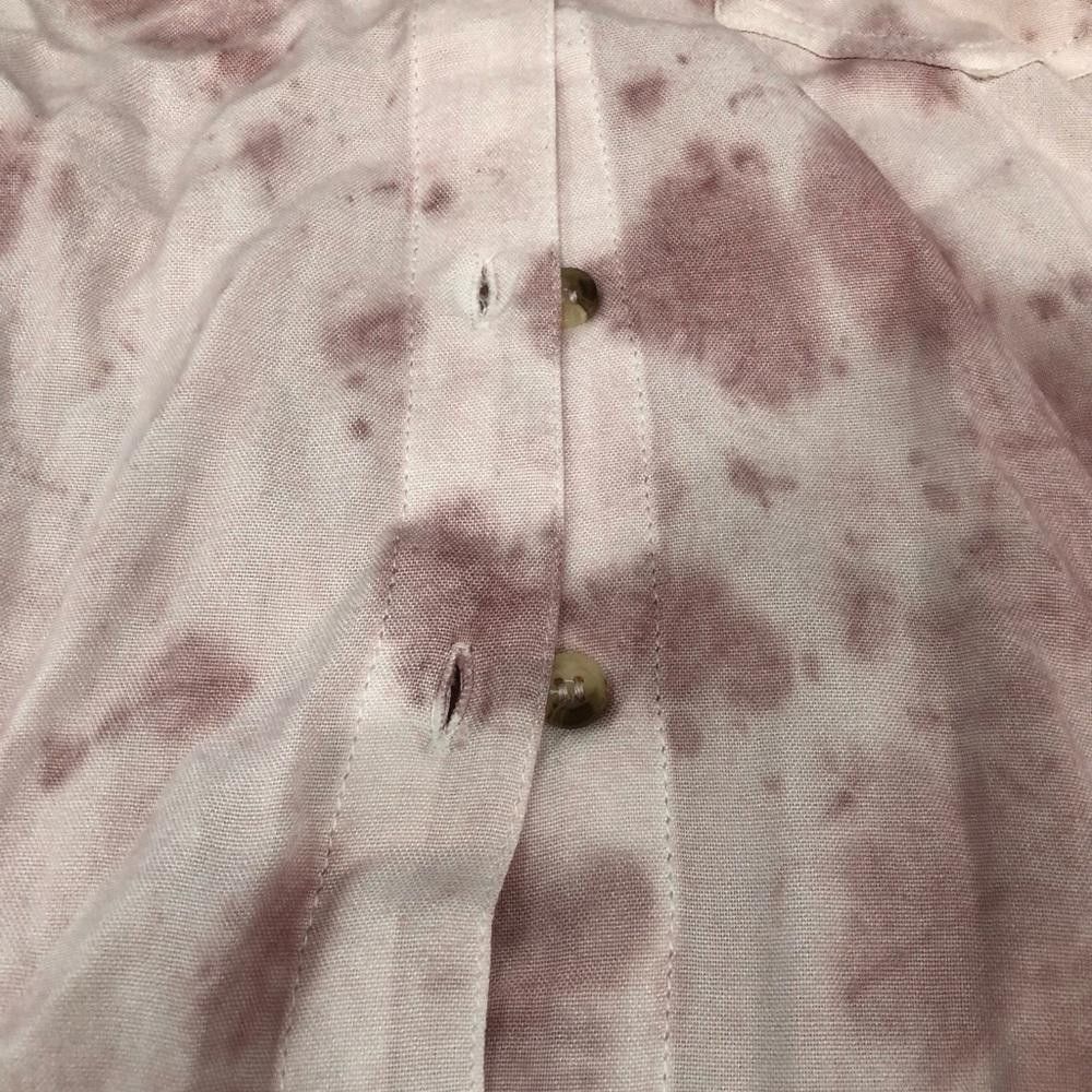 Designer Sim & Sam Pink Tie Dye Button Down Shirt Size S / US 4 / IT 40 - 5 Thumbnail