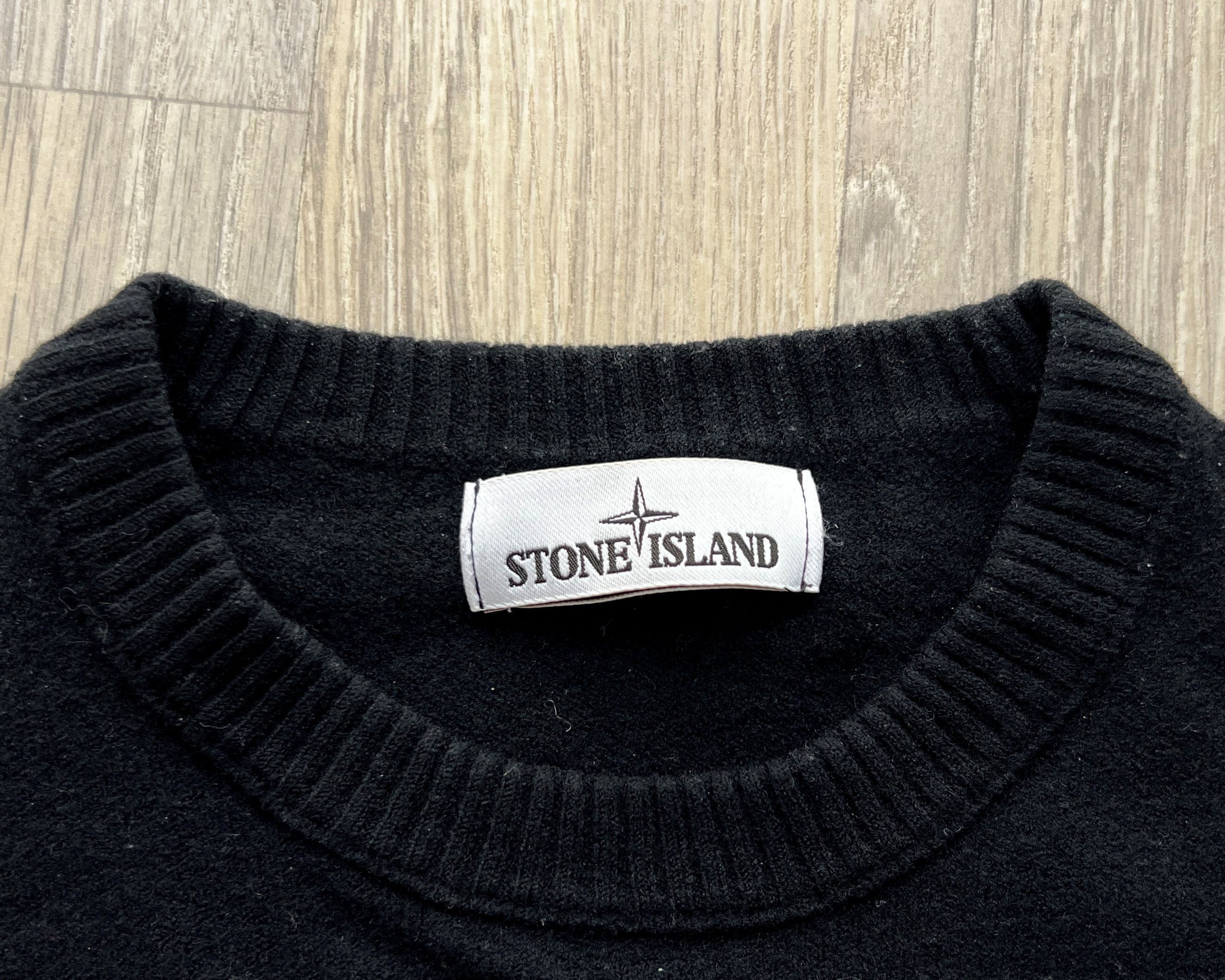 Massimo Osti × Stone Island × Vintage STONE ISLAND KNIT WOOL SWEATER CREW NECK Size US M / EU 48-50 / 2 - 4 Thumbnail