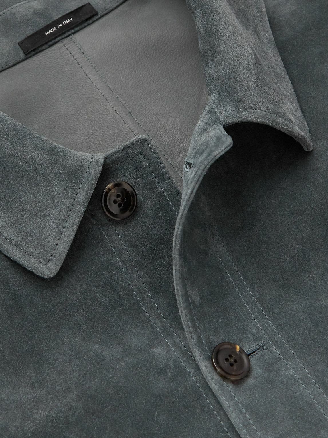 Tom Ford 8880USD Anthracite Suede Chore Jacket Size US L / EU 52-54 / 3 - 2 Thumbnail
