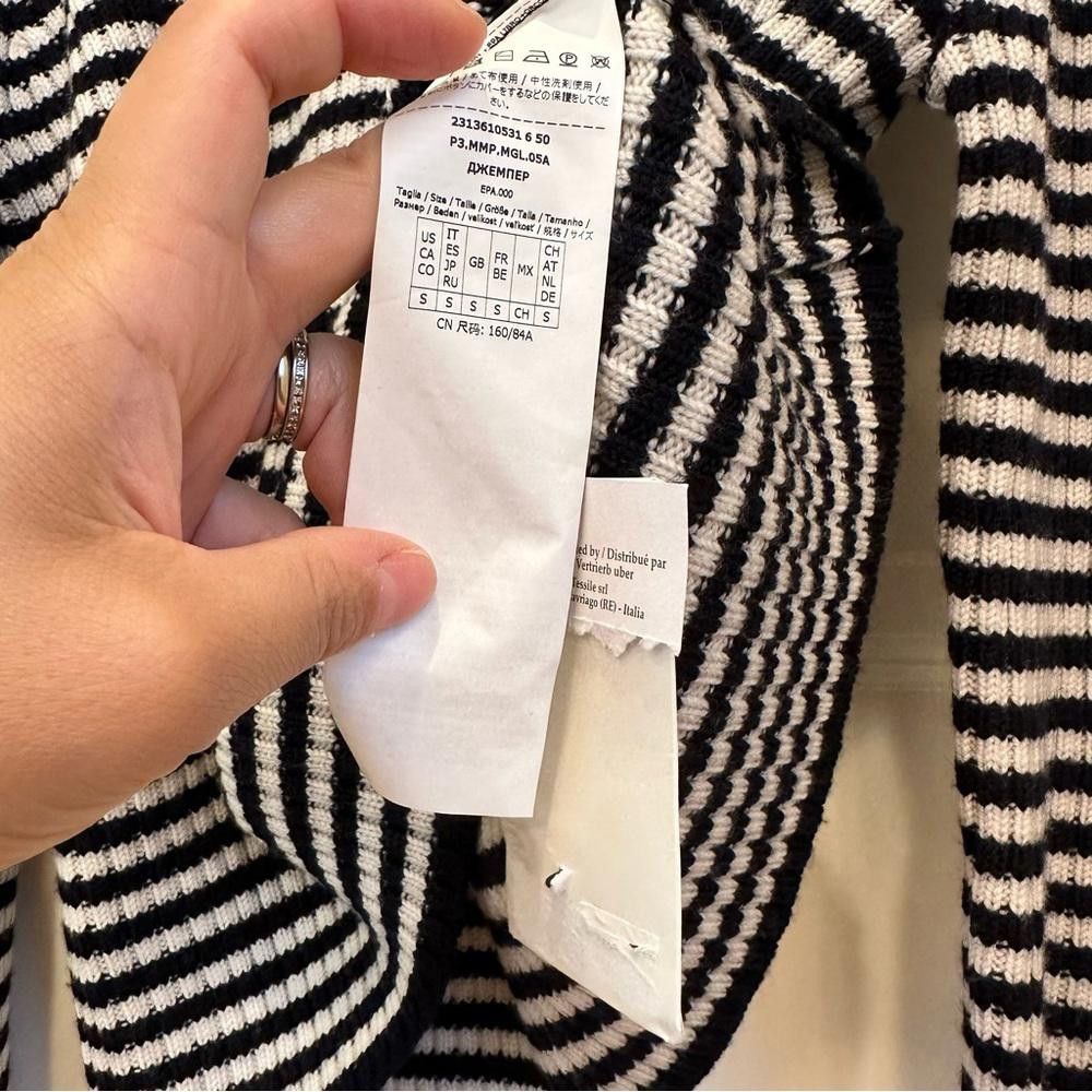 Designer Made In Italy Max Mara Label-cut Stretchy Wool Sweater Size M / US 6-8 / IT 42-44 - 9 Thumbnail
